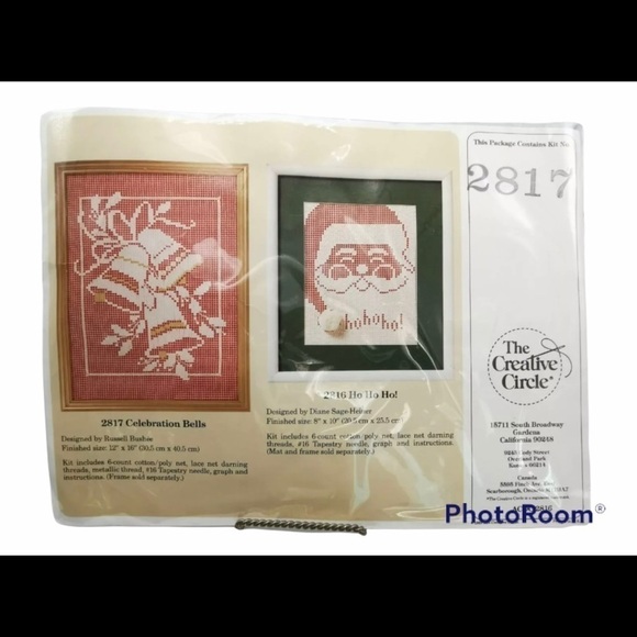 COPY - Creative Circle Celebration Bells Needlepoint Kit Christmas #2817 Vintag… - Picture 1 of 5